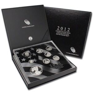 2012 LIMITED EDITION 8-coin silver PROOF set from US Mint HIGHLY DESIRED EAGLE